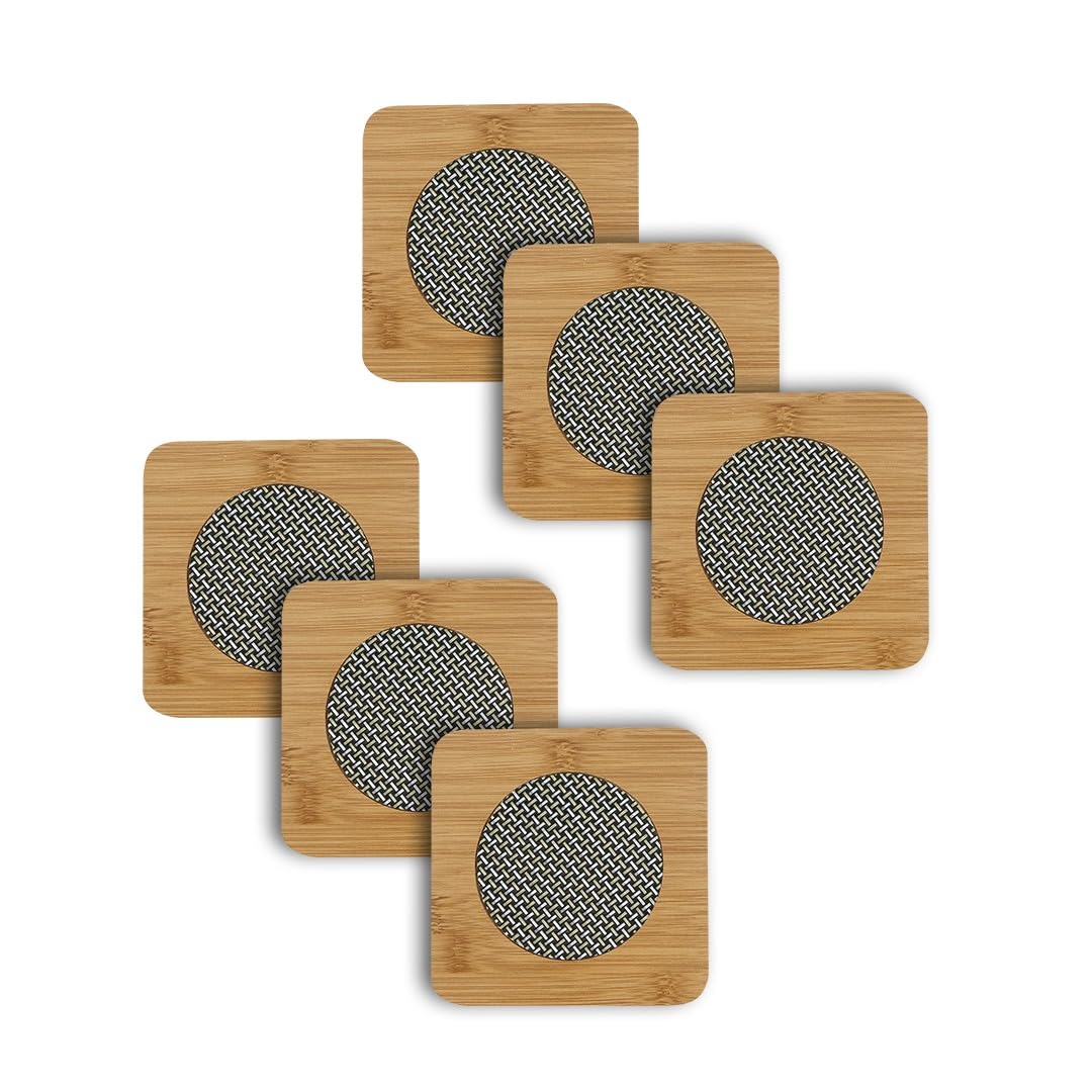 Bamboo Wood Heat Pad or Hot Pot Stand | Square Trivet with Steel Mesh | Heat Resistant Table Protector for Hot Utensils